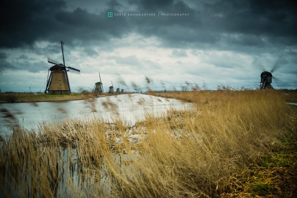 stormy Kinderdijk