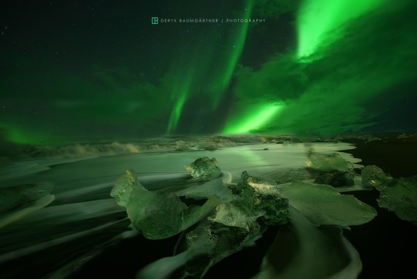 Northern lights @ black beach