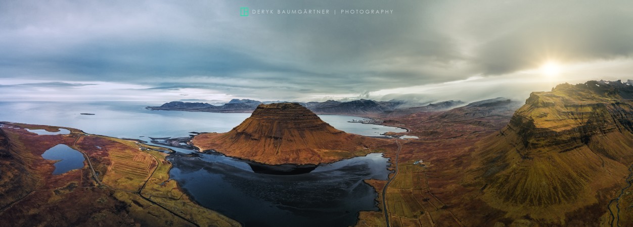 flight over kirkjufell