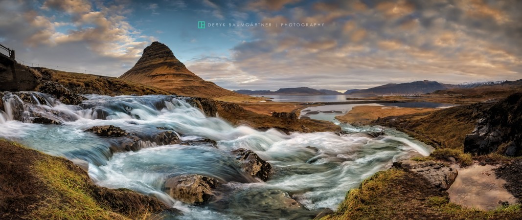 Kirkjufell upper falls Pano