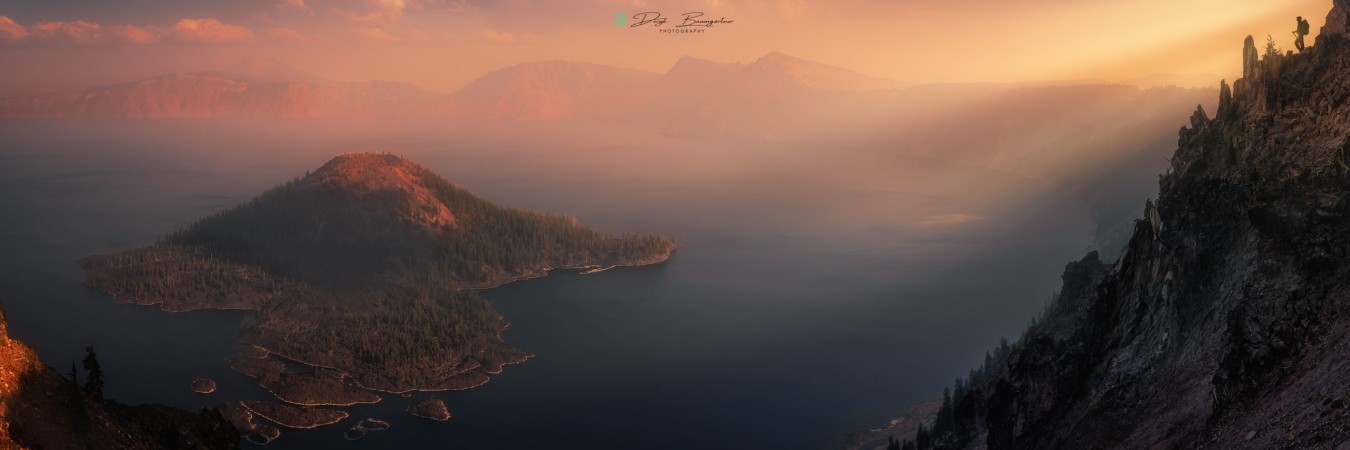crater lake panorama