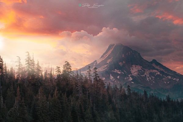 Mount Hood's magical morning light